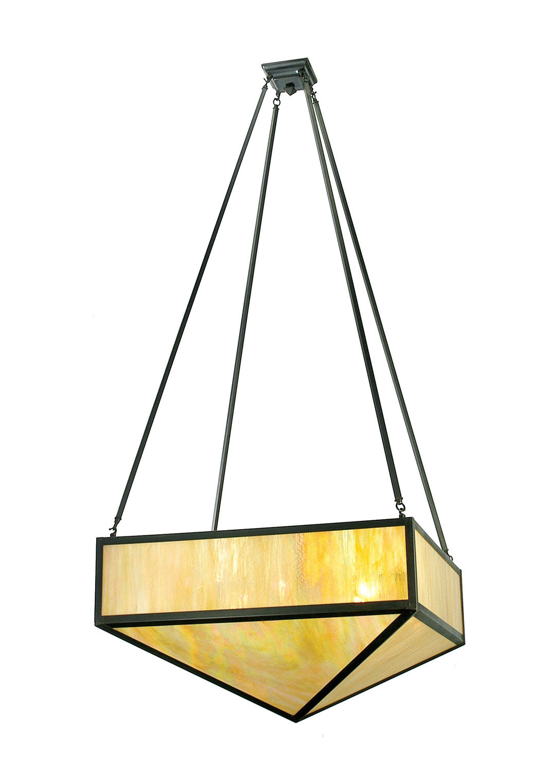 Meyda Tiffany Mission 28673 Pendant Light - Craftsman Brown