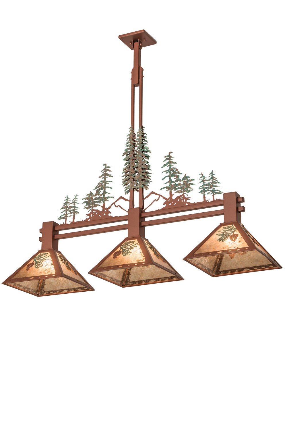 Meyda Tiffany Winter Pine 29365 Pendant Light - Rust