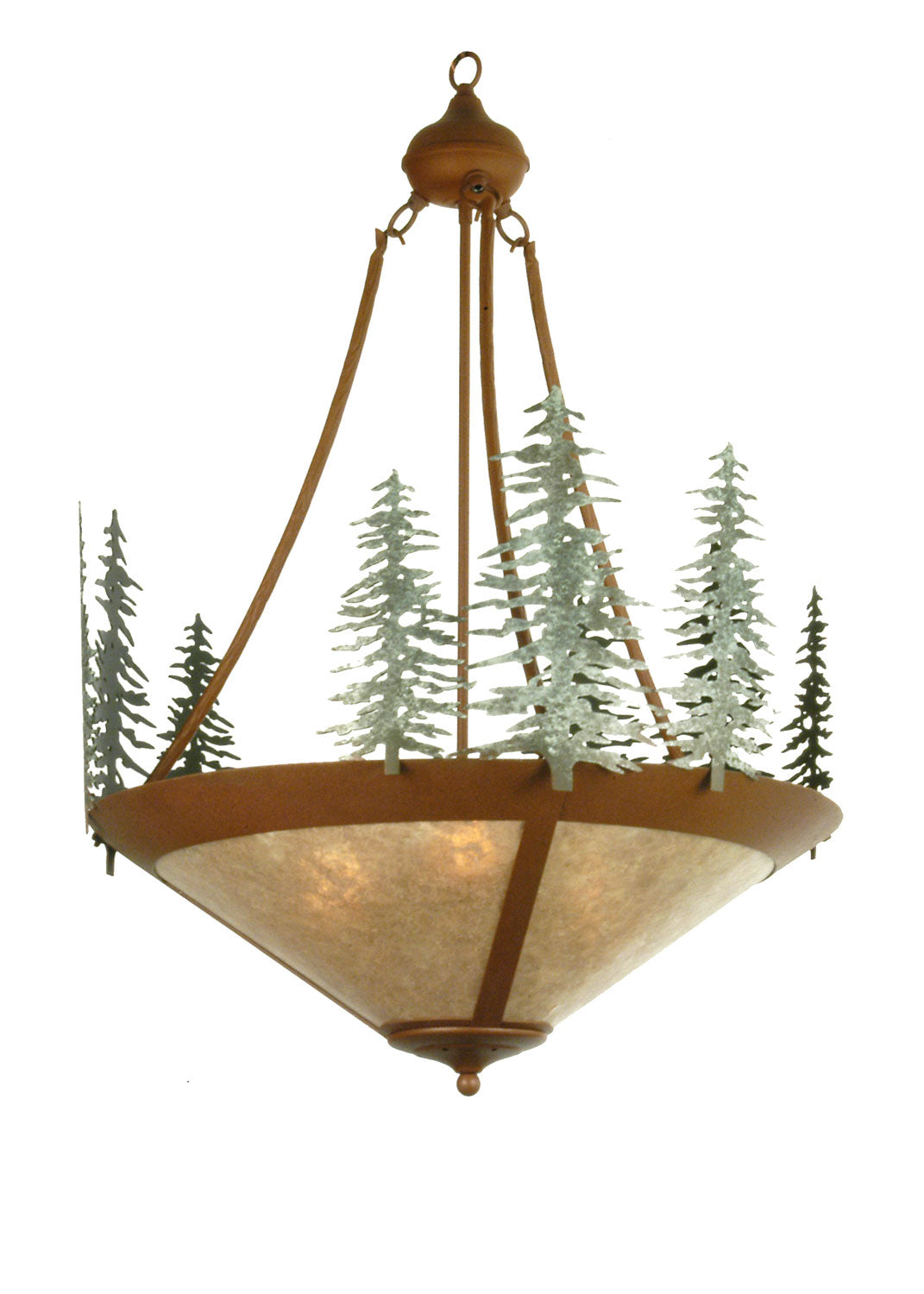 Meyda Tiffany Tall Pines 29543 Pendant Light - Rust