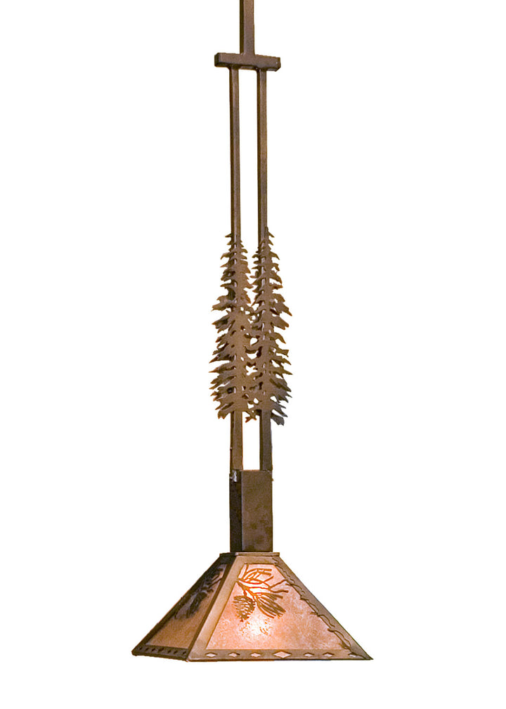 Meyda Tiffany Winter Pine 30096 Pendant Light - Rust