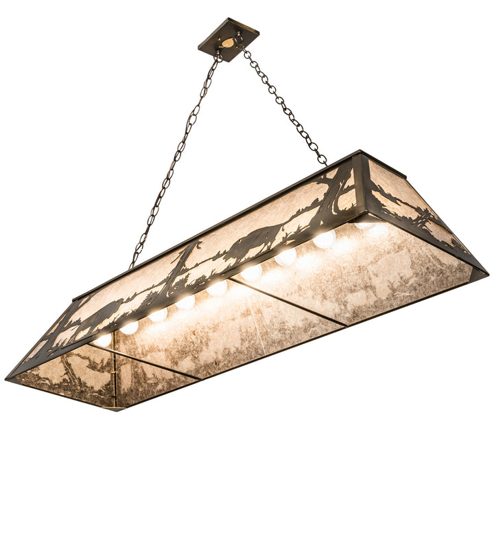 Meyda Tiffany Buffalo At Lake 30148 Pendant Light - Antique Copper