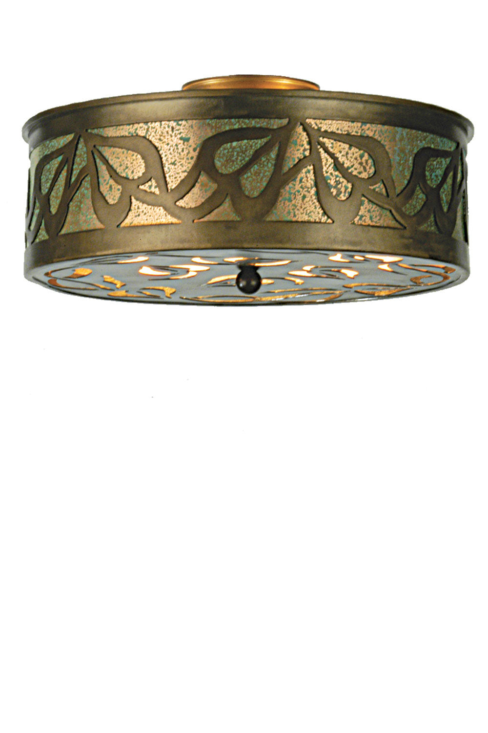 Meyda Tiffany Morning Glory 30854 Ceiling Light - Antique Copper,Verdigris