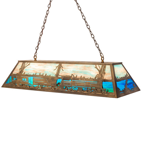 Meyda Tiffany Train 31657 Pendant Light - Antique Copper