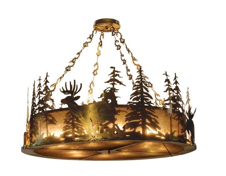 Meyda Tiffany Wildlife At Dusk 32206 Pendant Light - Antique Copper