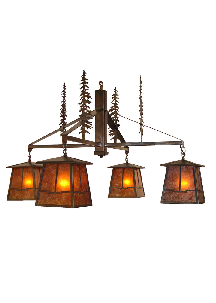 Meyda Tiffany Tall Pines 32698 Chandelier Light - Antique Copper