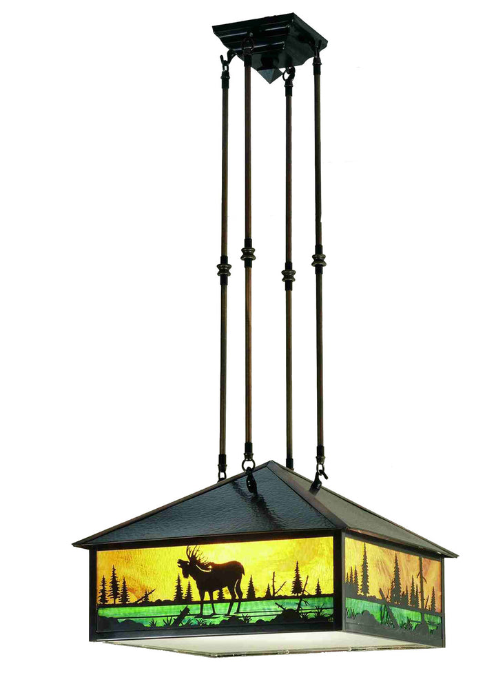 Meyda Tiffany Moose Creek 38681 Pendant Light - Ha/Eb Craftsman