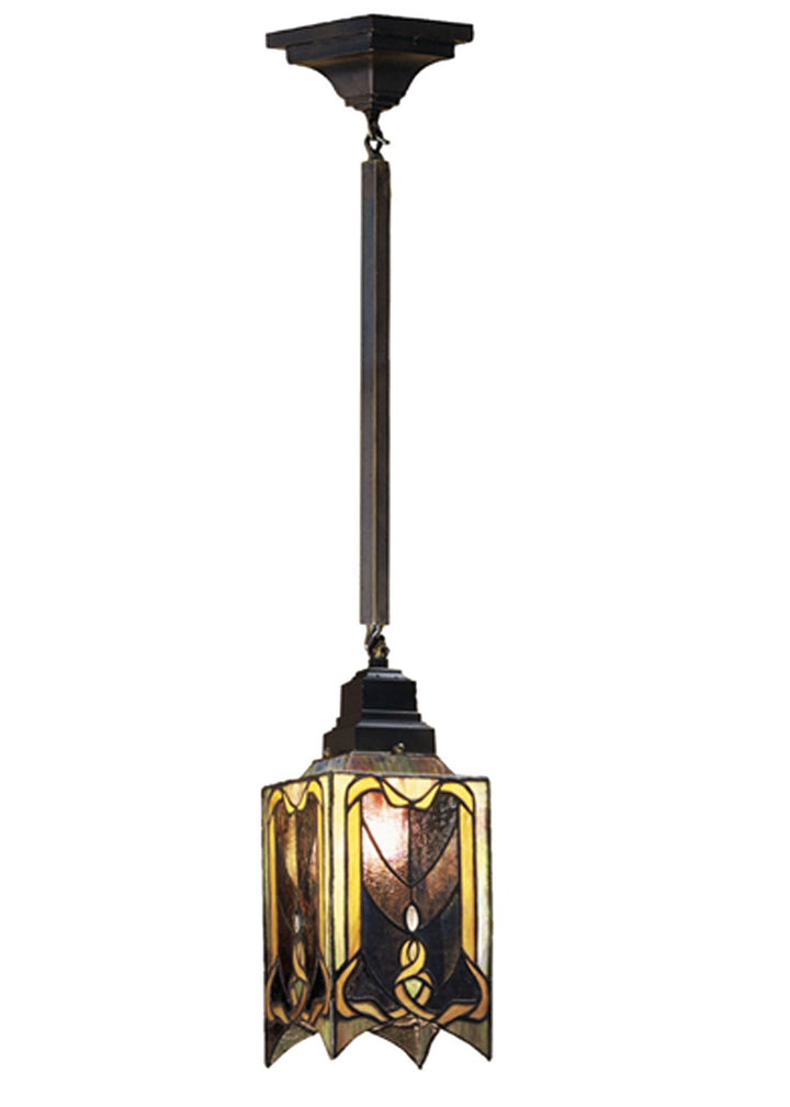 Meyda Tiffany Cottage Mission 49124 Pendant Light - Pbnawg Ha Clear