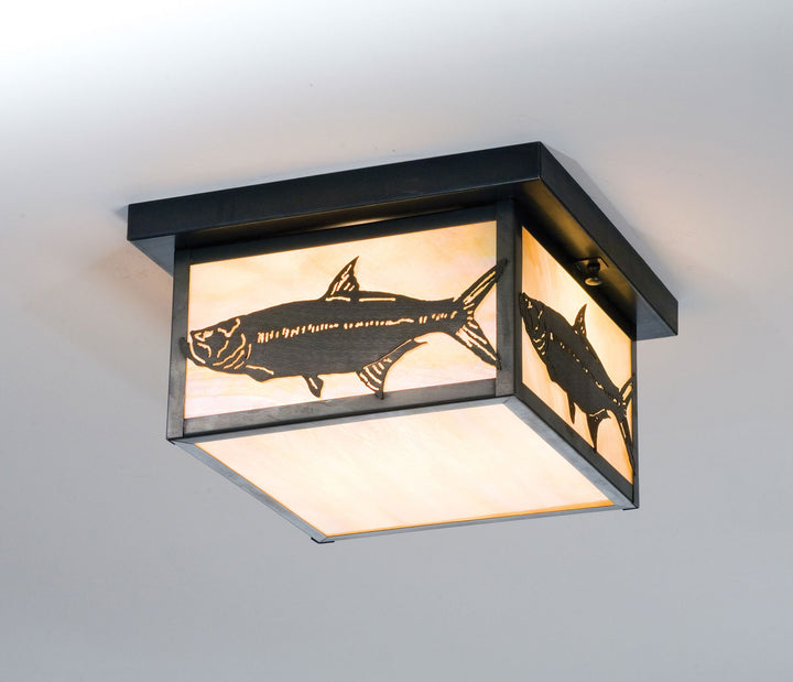 Meyda Tiffany Tarpon 50088 Ceiling Light - Craftsman Brown