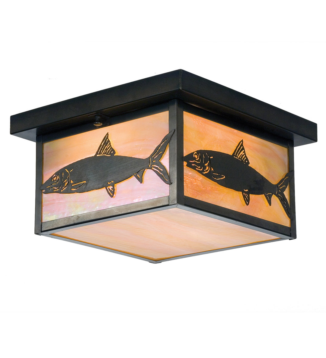 Meyda Tiffany Bonefish 50094 Ceiling Light - Craftsman Brown