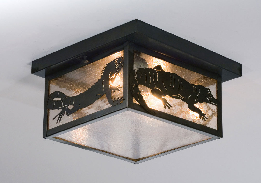 Meyda Tiffany Tropical Creatures 50121 Ceiling Light - Craftsman Brown