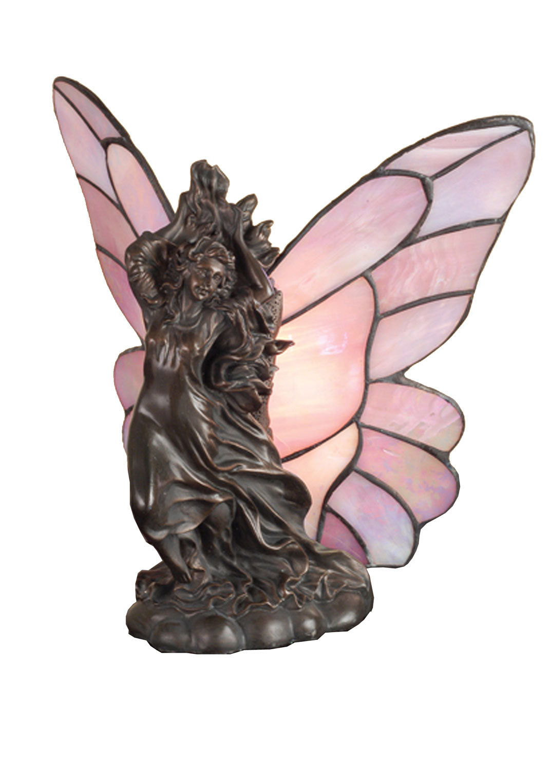 Meyda Tiffany Lighting 50427 Drifting Fairy One Light Accent Lamp Lamp Bronze / Dark