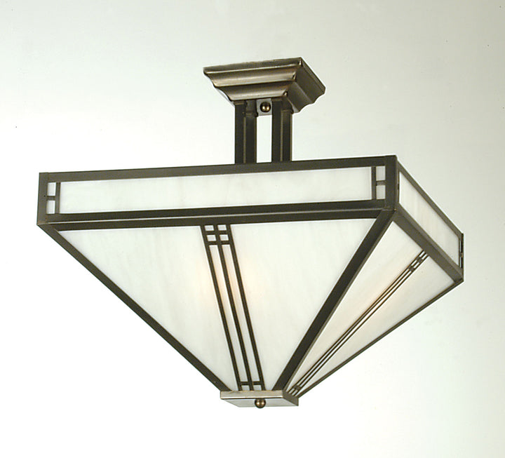 Meyda Tiffany Prairie Loft 50661 Ceiling Light - Craftsman Brown