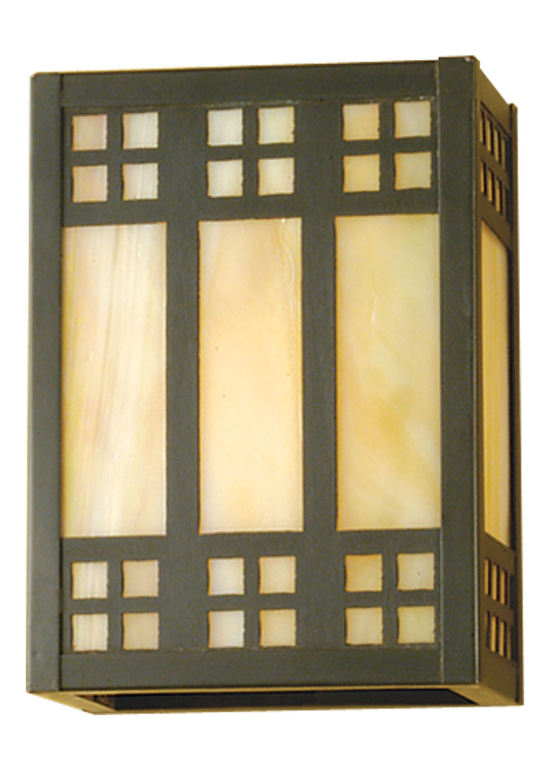 Meyda Tiffany Prairie Loft 50663 Wall Light - Craftsman Brown