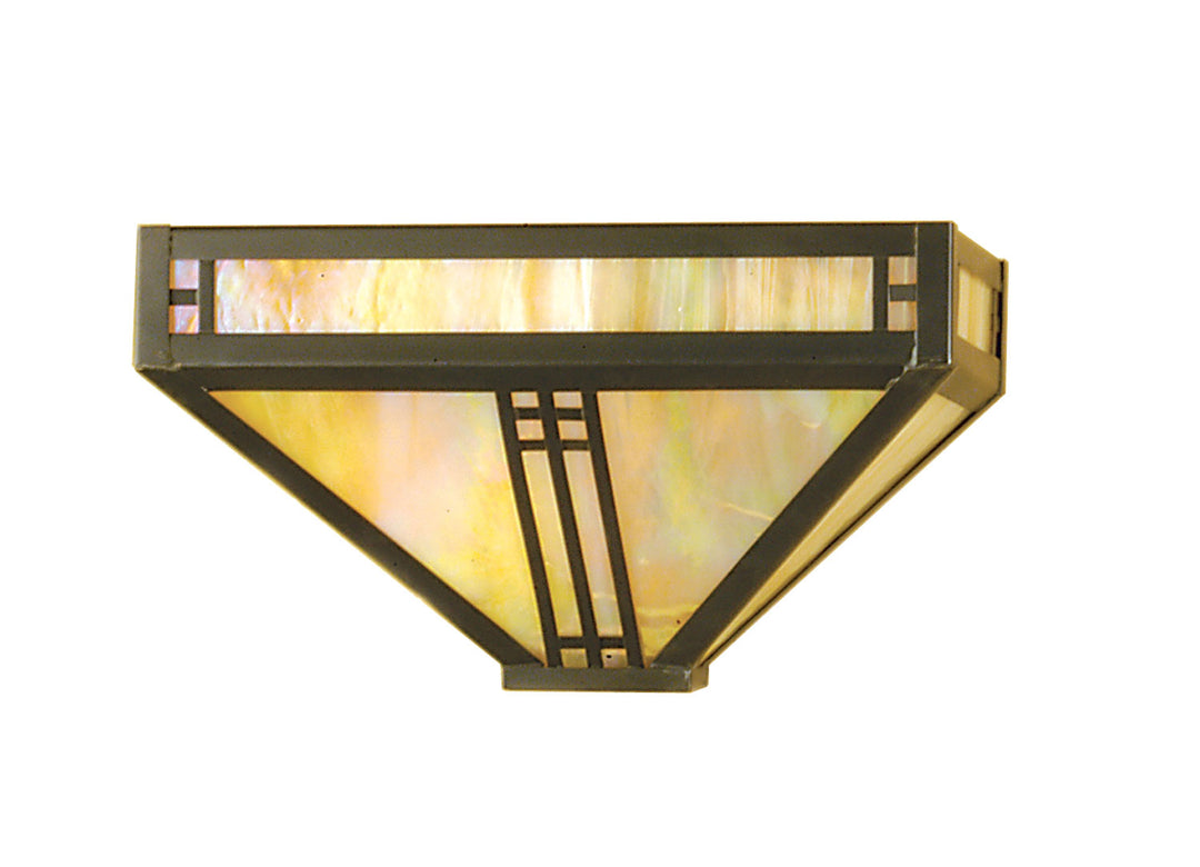 Meyda Tiffany Prairie Loft 50664 Wall Light - Craftsman Brown