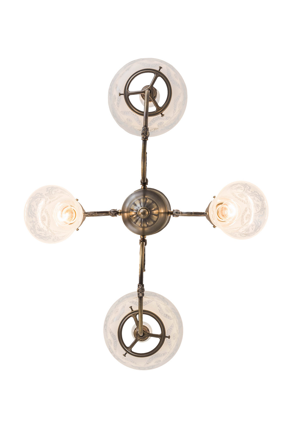 Meyda Tiffany Revival 50756 Chandelier Light - Antique Brass