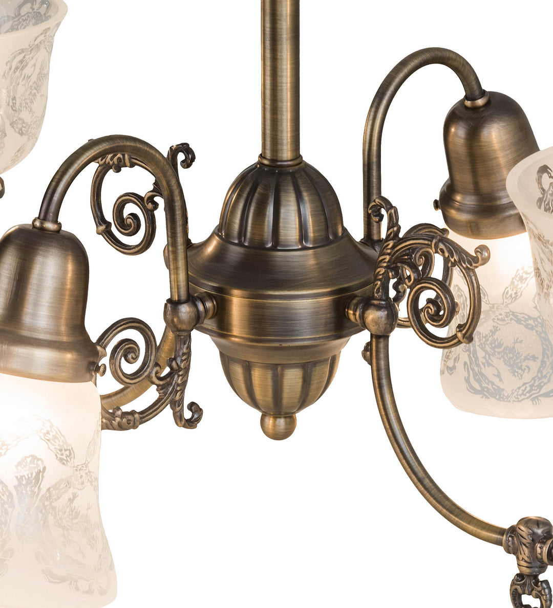 Meyda Tiffany Revival 50756 Chandelier Light - Antique Brass