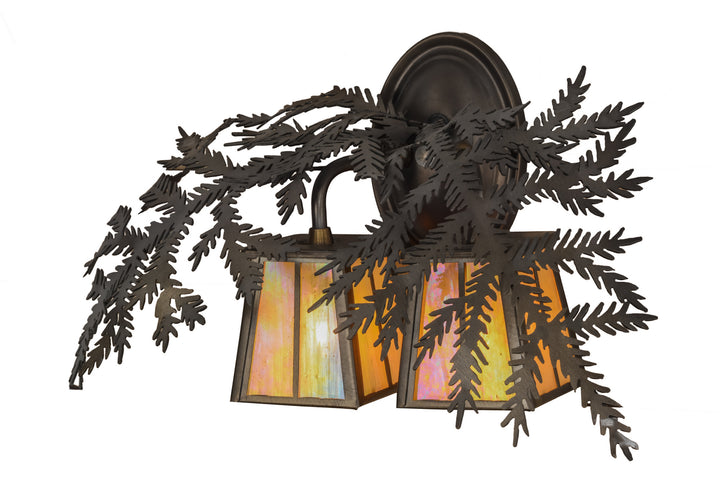 Meyda Tiffany Pine Branch 50763 Wall Light - Antique Copper