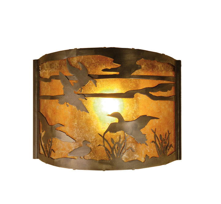 Meyda Tiffany Ducks In Flight 51492 Wall Light - Antique Copper