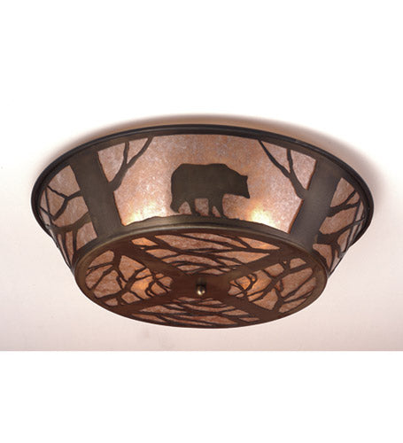 Meyda Tiffany Bear On The Loose 51497 Ceiling Light - Antique Copper