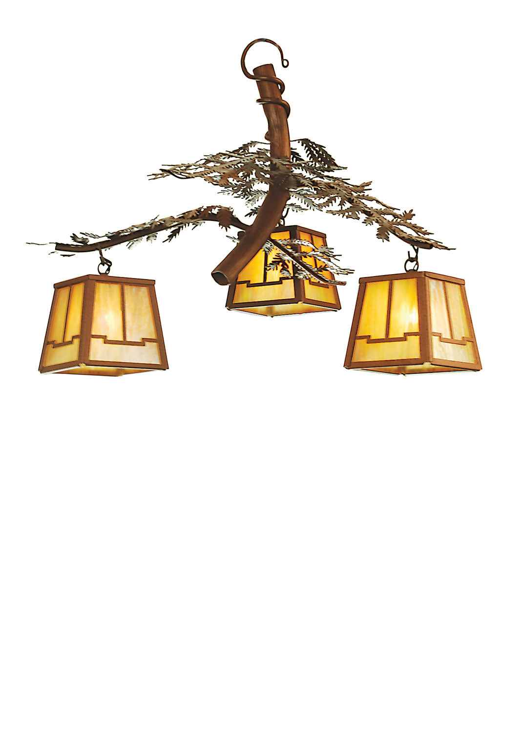 Meyda Tiffany Pine Branch 52350 Chandelier Light - Rust