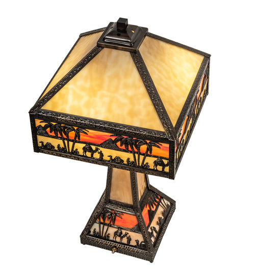 Meyda Tiffany Lighting 217641 Camel Two Light Table Lamp Lamp Bronze / Dark