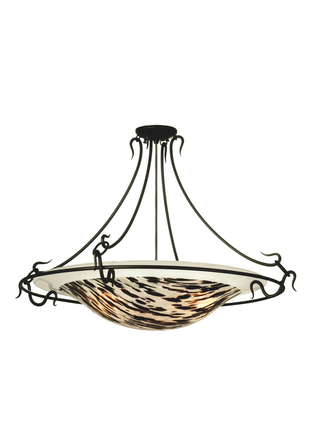 Meyda Tiffany Metro Fusion 65684 Ceiling Light - Murano Spirit/Clear Frost