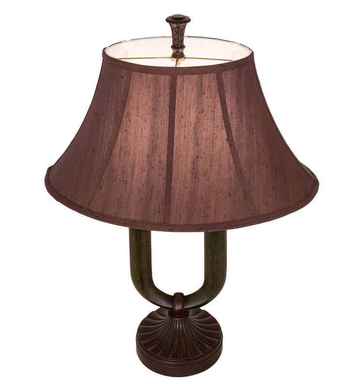 Meyda Tiffany Lighting 66032 Cypress Two Light Table Lamp Lamp Bronze / Dark