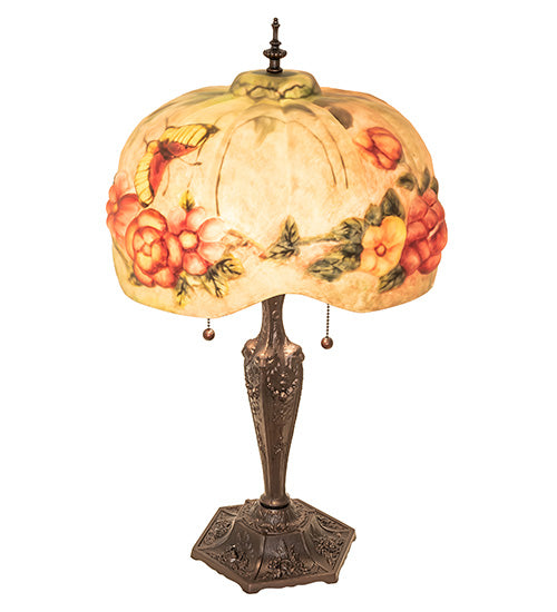 Meyda Tiffany Lighting 217667 Puffy Two Light Table Lamp Lamp Bronze / Dark