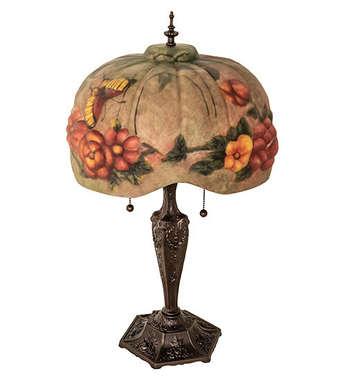 Meyda Tiffany Lighting 217667 Puffy Two Light Table Lamp Lamp Bronze / Dark