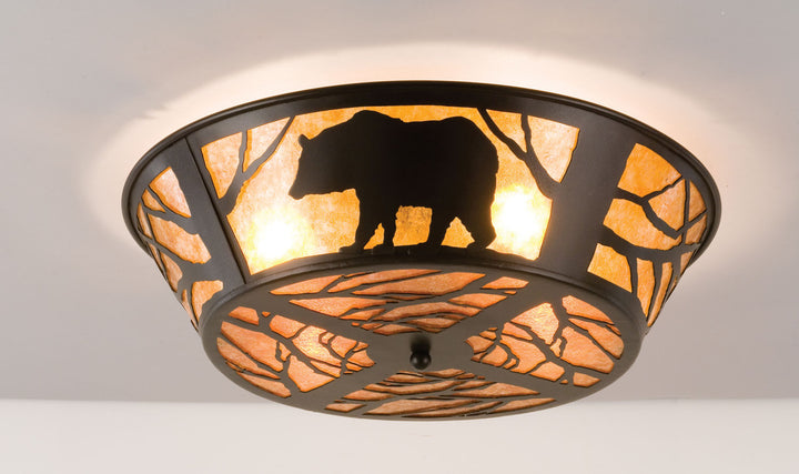 Meyda Tiffany Bear On The Loose 66209 Ceiling Light - Antique Copper