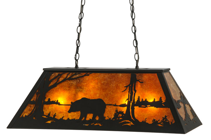 Meyda Tiffany Bear At Lake 66368 Pendant Light - Mahogany Bronze