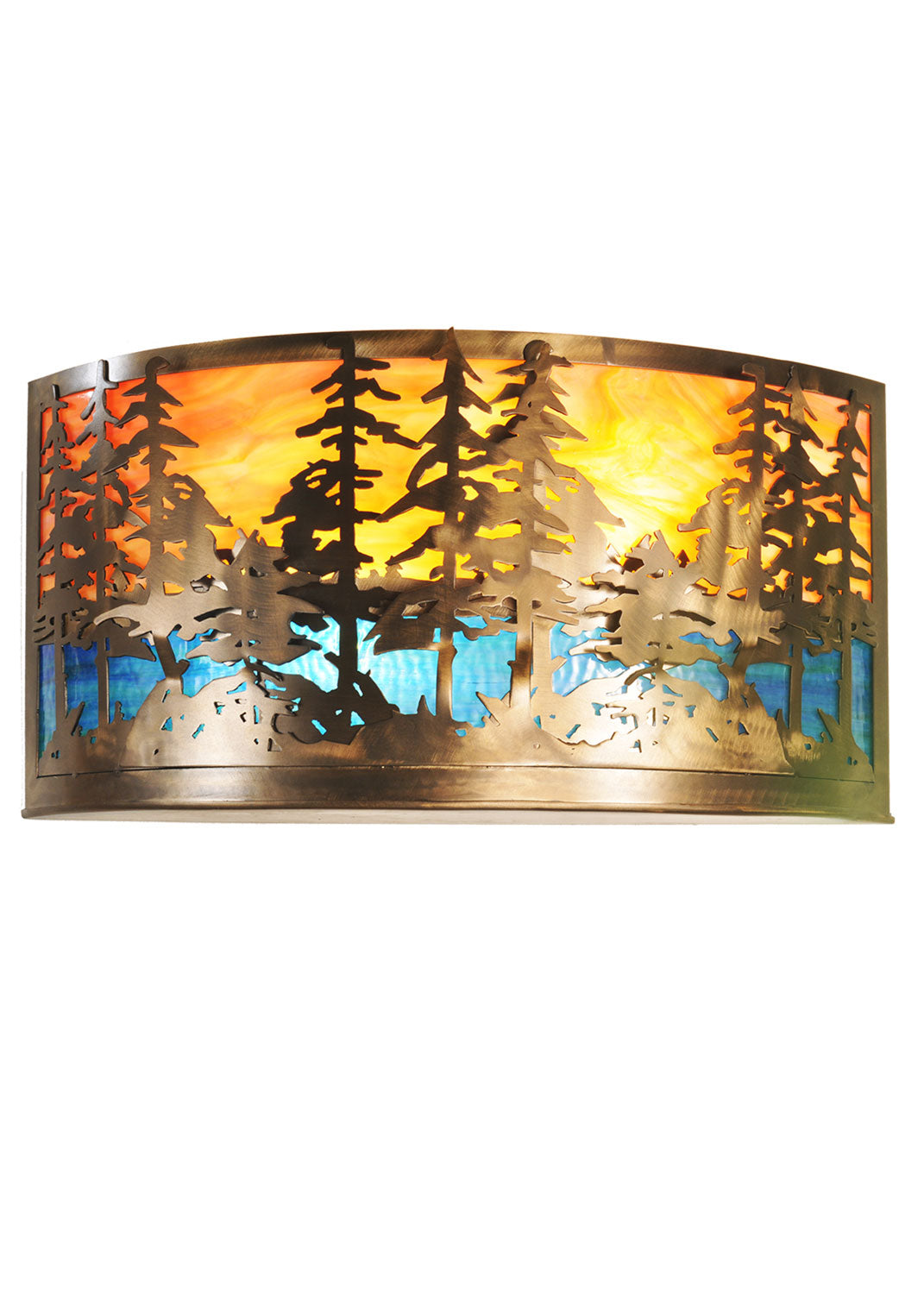 Meyda Tiffany Tall Pines 66935 Wall Light - Antique Copper