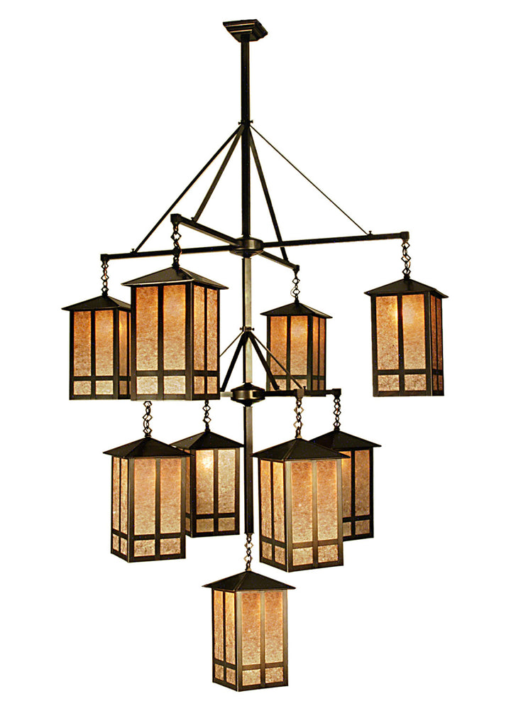 Meyda Tiffany Church Street 67329 Chandelier Light - Craftsman Brown