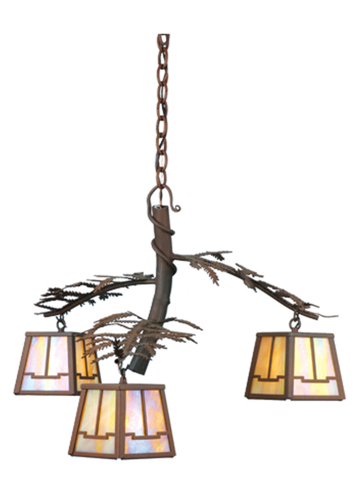 Meyda Tiffany Pine Branch 67905 Chandelier Light - Rust,Wrought Iron