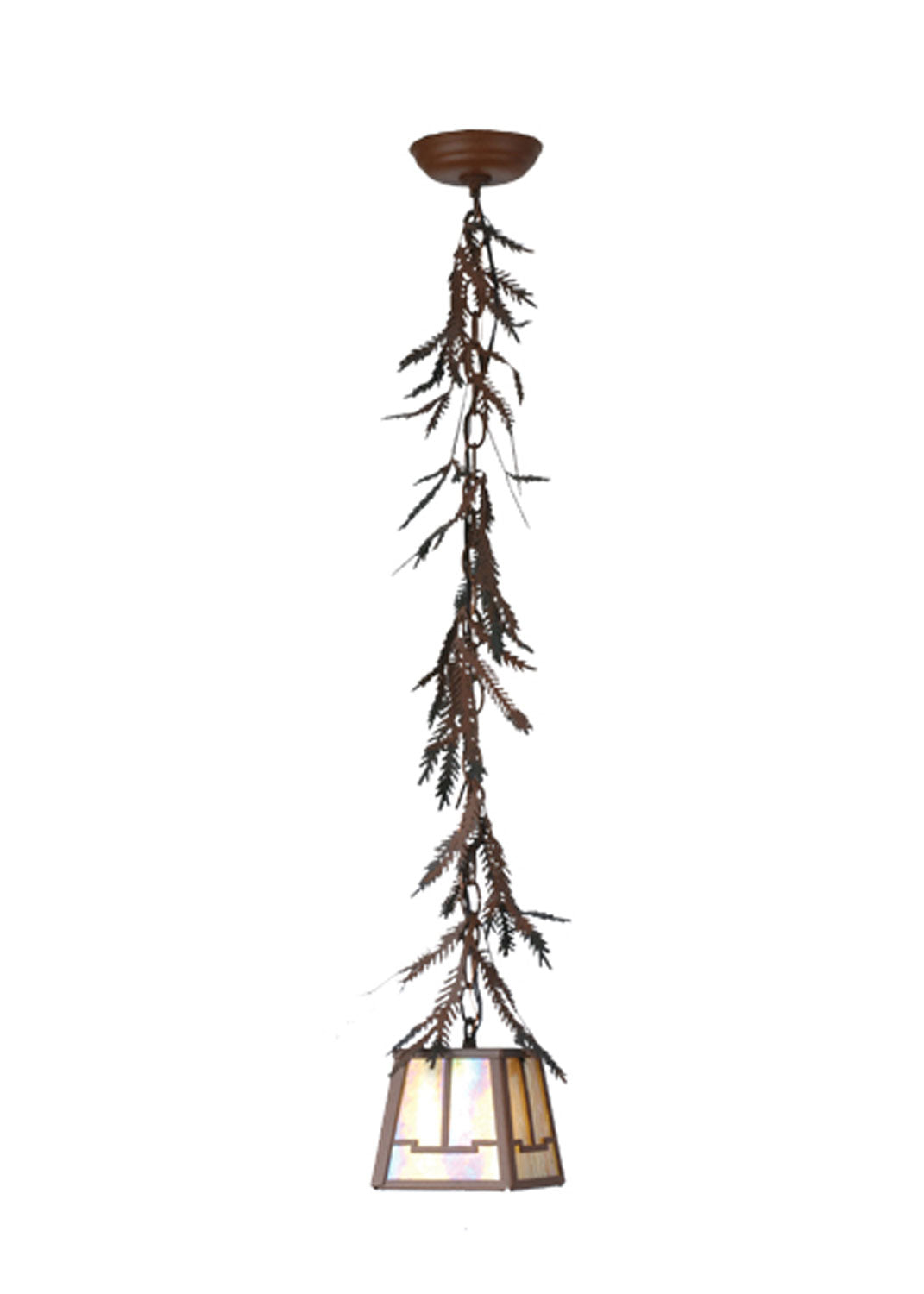 Meyda Tiffany Lighting 67910 Pine Branch One Light Mini Pendant Outdoor Bronze / Dark