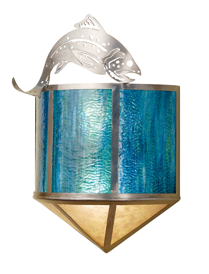 Meyda Tiffany Leaping Trout 68164 Wall Light - Steel