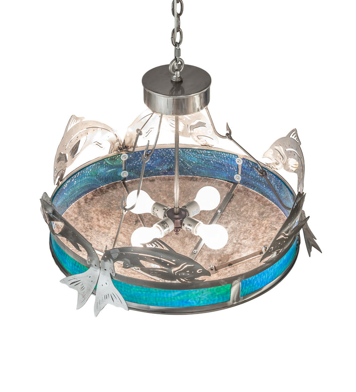 Meyda Tiffany Catch Of The Day 68165 Pendant Light - Steel