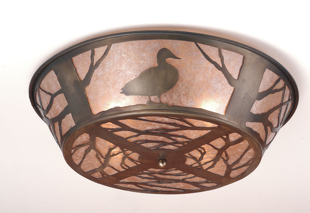 Meyda Tiffany Northwoods Duck 70702 Ceiling Light - Antique Copper