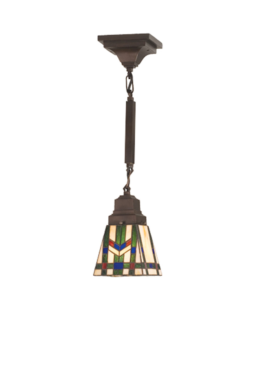 Meyda Tiffany Prairie Wheat 71618 Pendant Light - Beige Burgundy Lt Blue Green