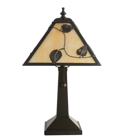 Meyda Tiffany Lighting 217778 Vine Leaf One Light Table Lamp Lamp Bronze / Dark