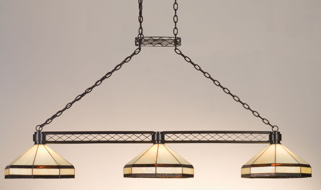 Meyda Tiffany Topridge 72558 Pendant Light - Craftsman Brown