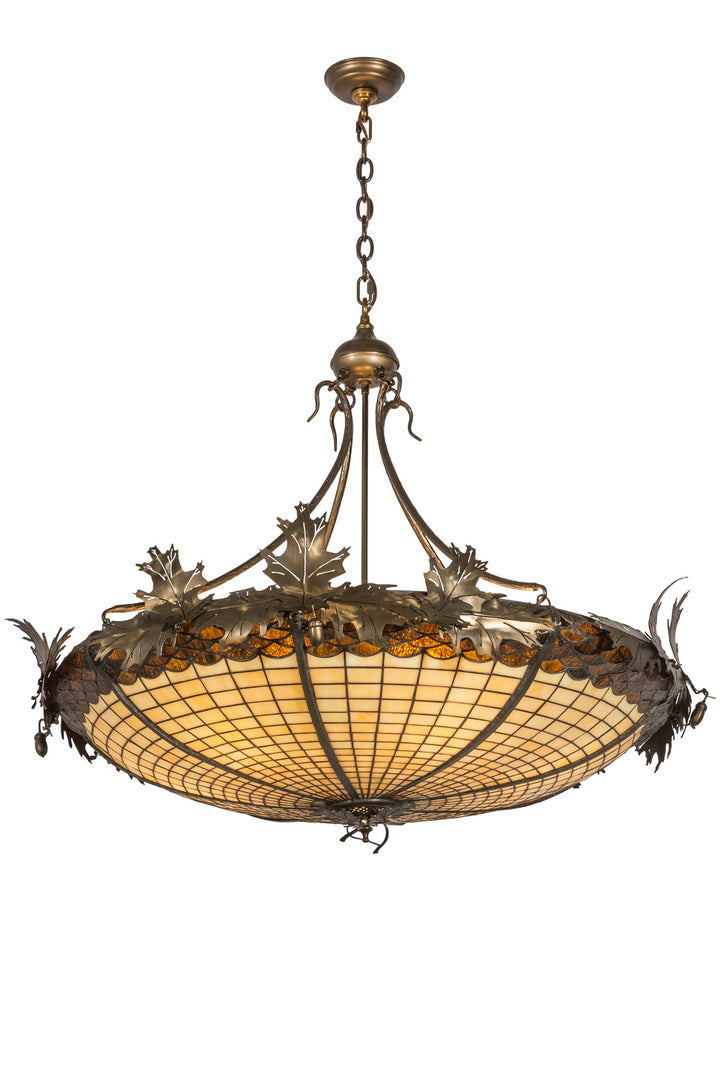 Meyda Tiffany Greenbriar Oak 74006 Pendant Light - Antique Copper