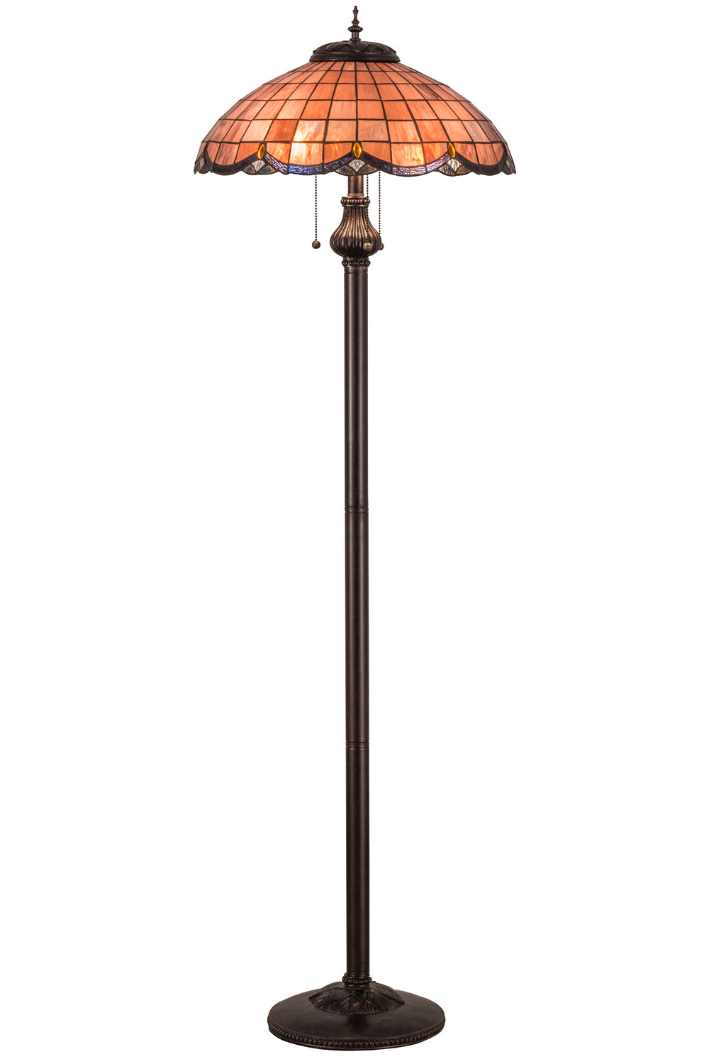 Meyda Tiffany Lighting 79814 Elan Floor Lamp Lamp Bronze / Dark