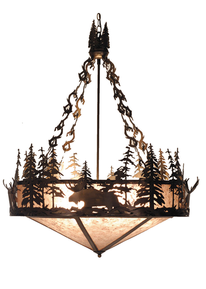 Meyda Tiffany Moose At Dusk 81428 Pendant Light - Antique Copper