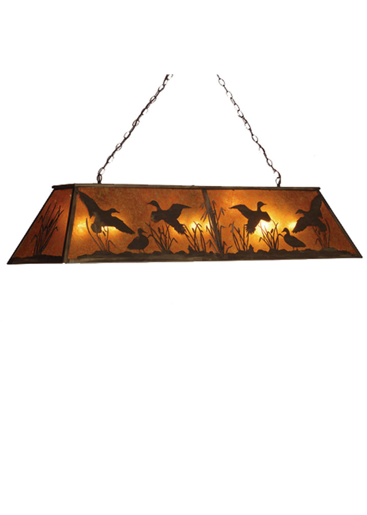 Meyda Tiffany Ducks In Flight 81741 Pendant Light - Antique Copper