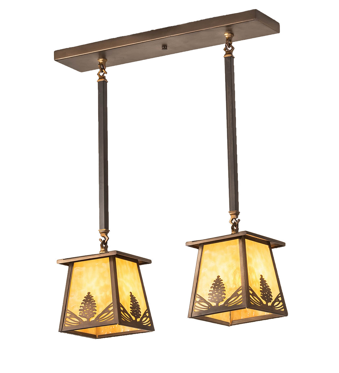 Meyda Tiffany Mountain Pine 82140 Pendant Light - Antique Copper