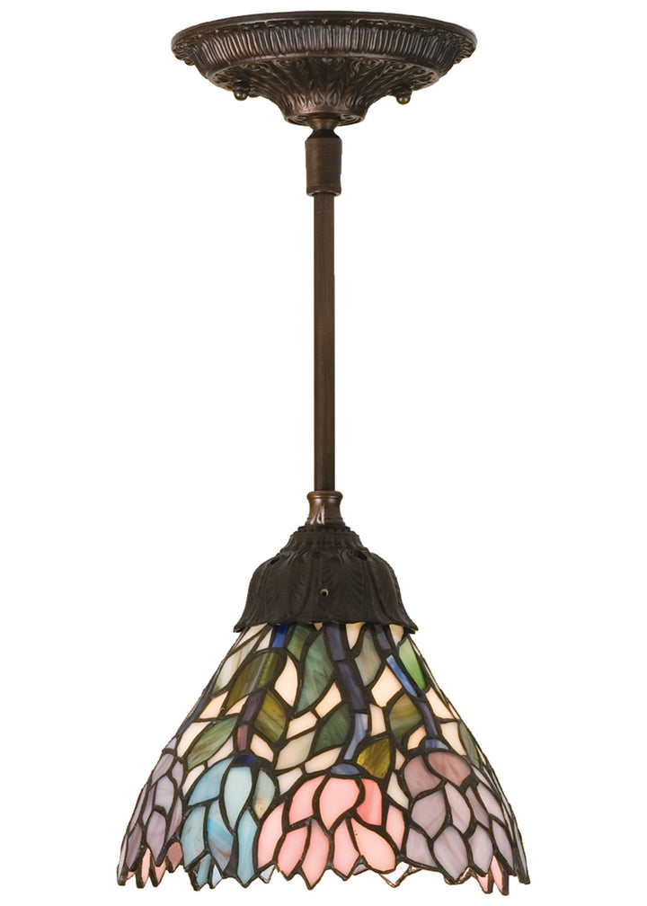 Meyda Tiffany Wisteria 82422 Pendant Light - Beige Pink Purple