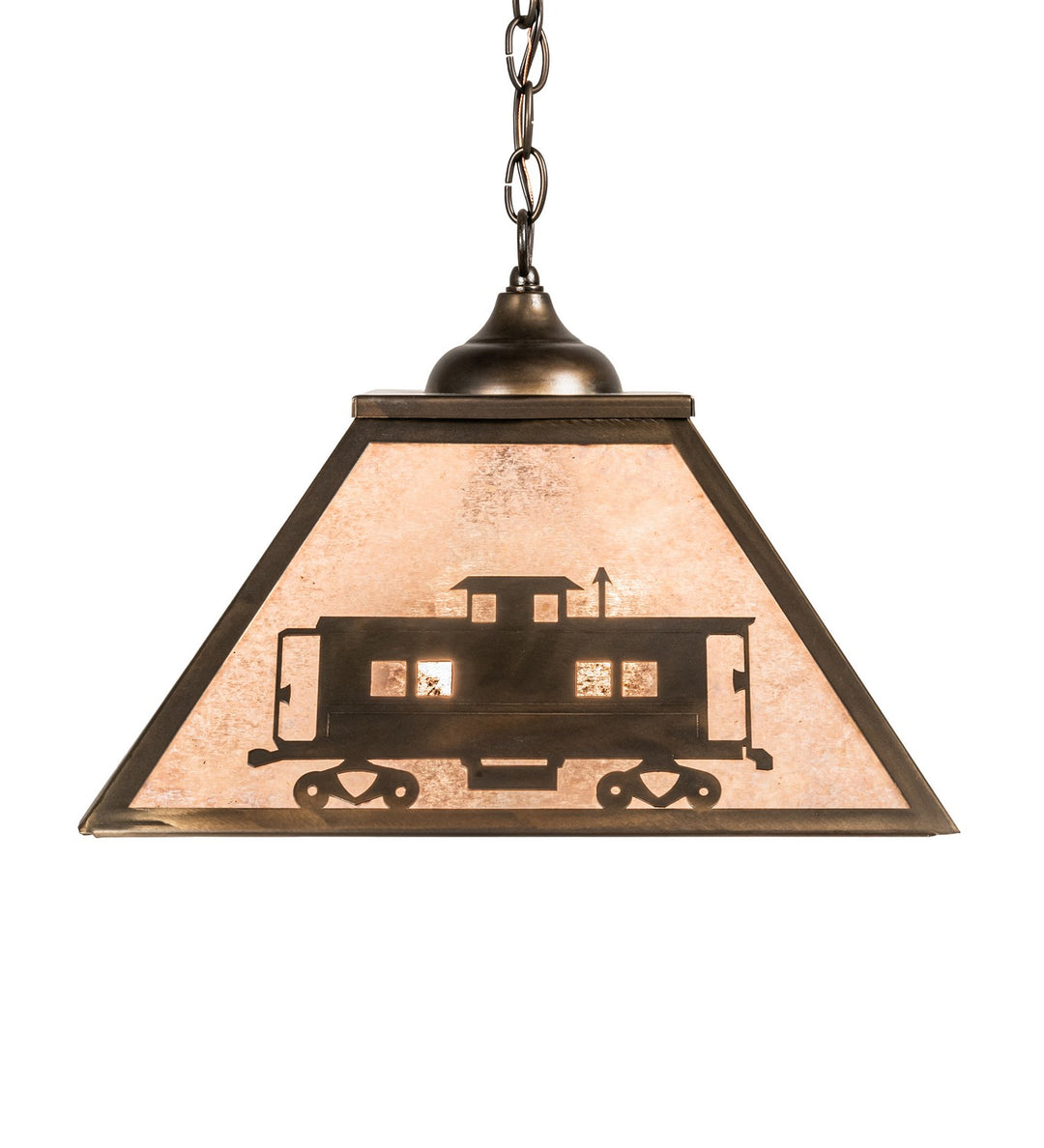 Meyda Tiffany Train 98688 Pendant Light - Antique Copper