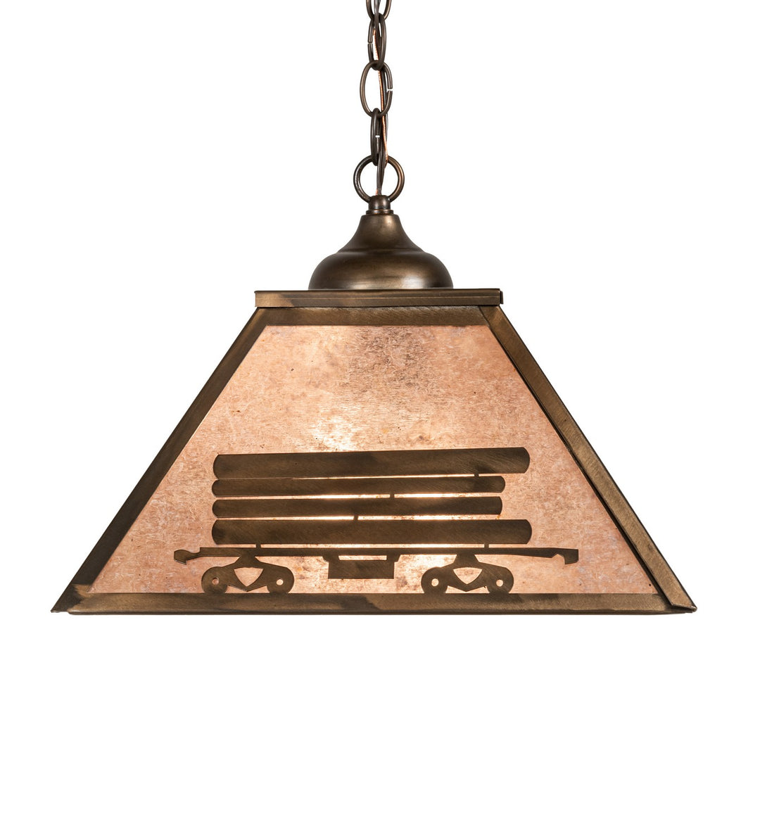 Meyda Tiffany Train 98688 Pendant Light - Antique Copper