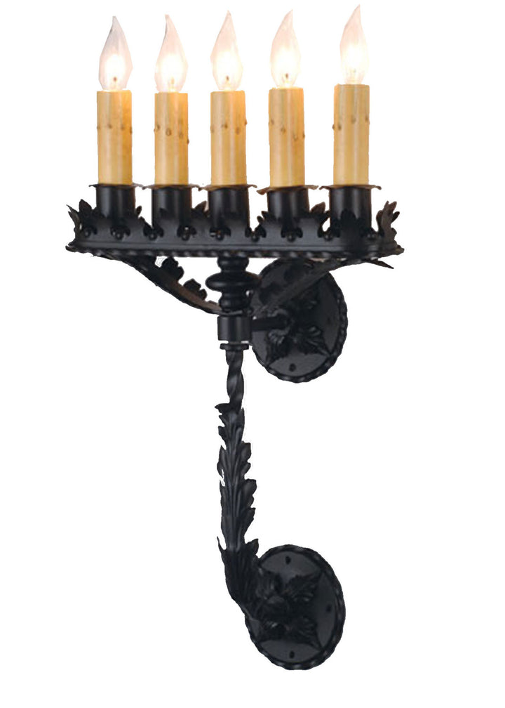 Meyda Tiffany Victorian Theatre 98946 Wall Light - Black